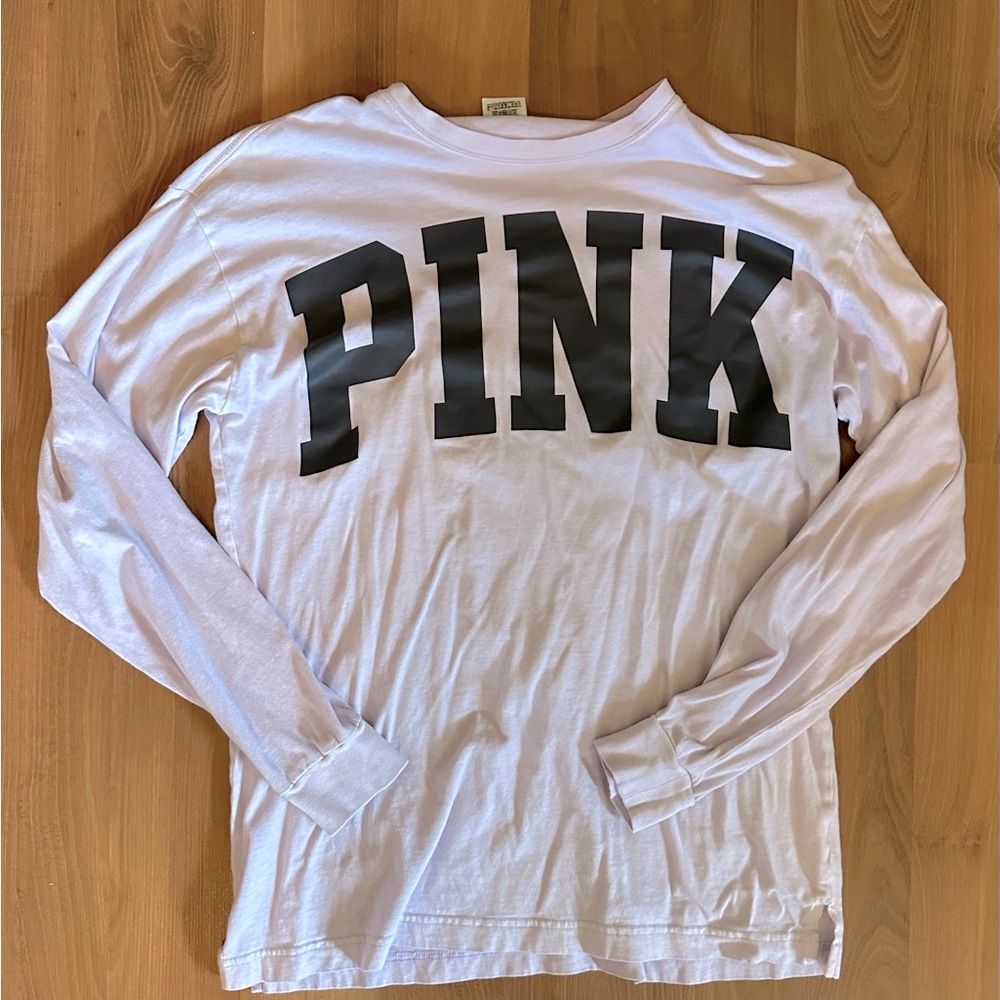 PINK Victoria’s Secret XS lilac purple long sleeved shirt - Picture 1 of 3